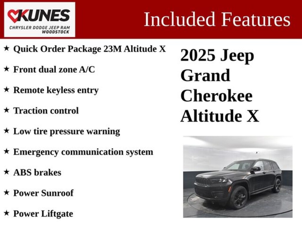 New 2025 Jeep Grand Cherokee Altitude X Sport Utility