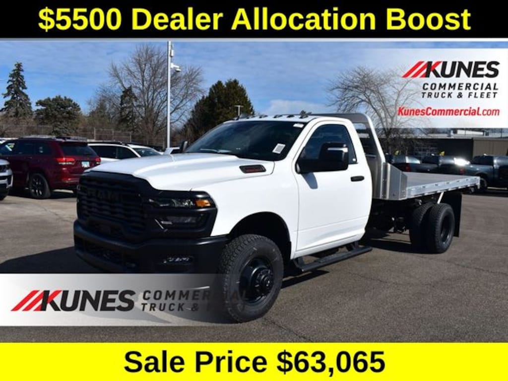 New 2026 Ram 3500 Chassis Cab Tradesman 11ft Dump Flatbed 167.5 WB Pickup