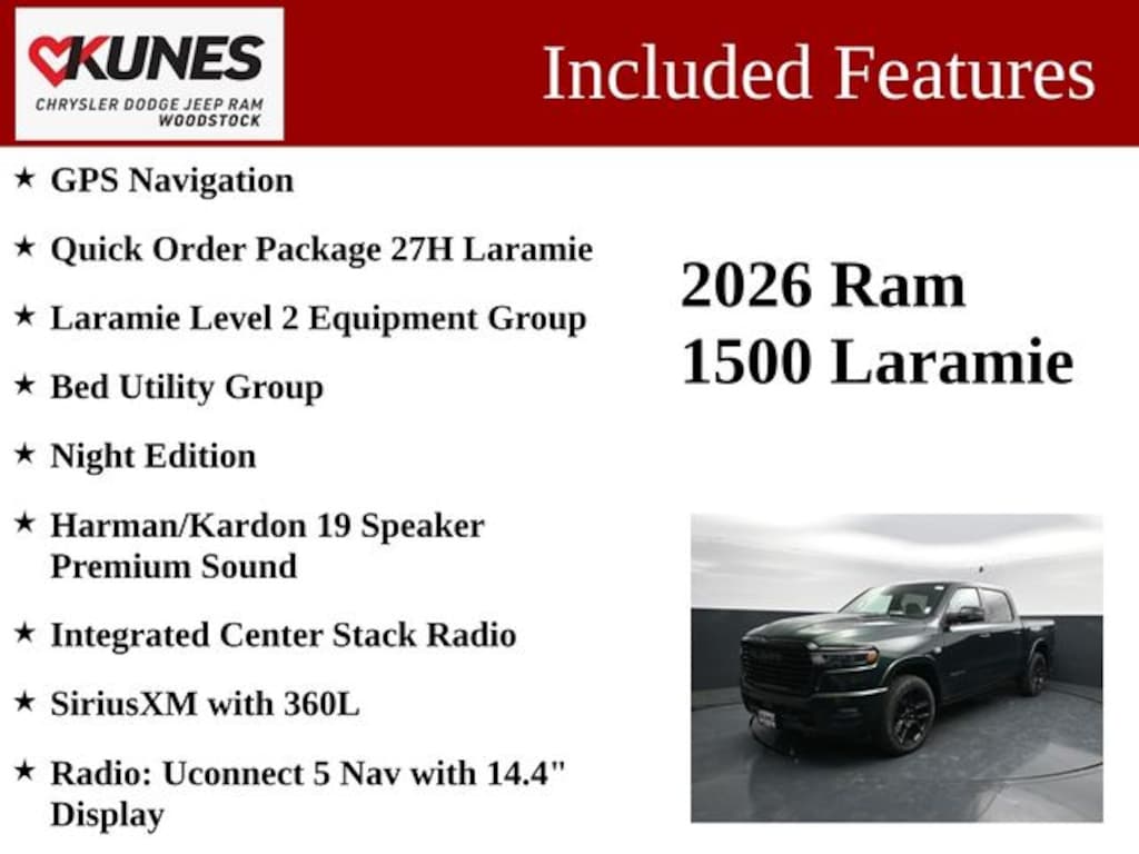 New 2026 Ram 1500 Laramie Pickup