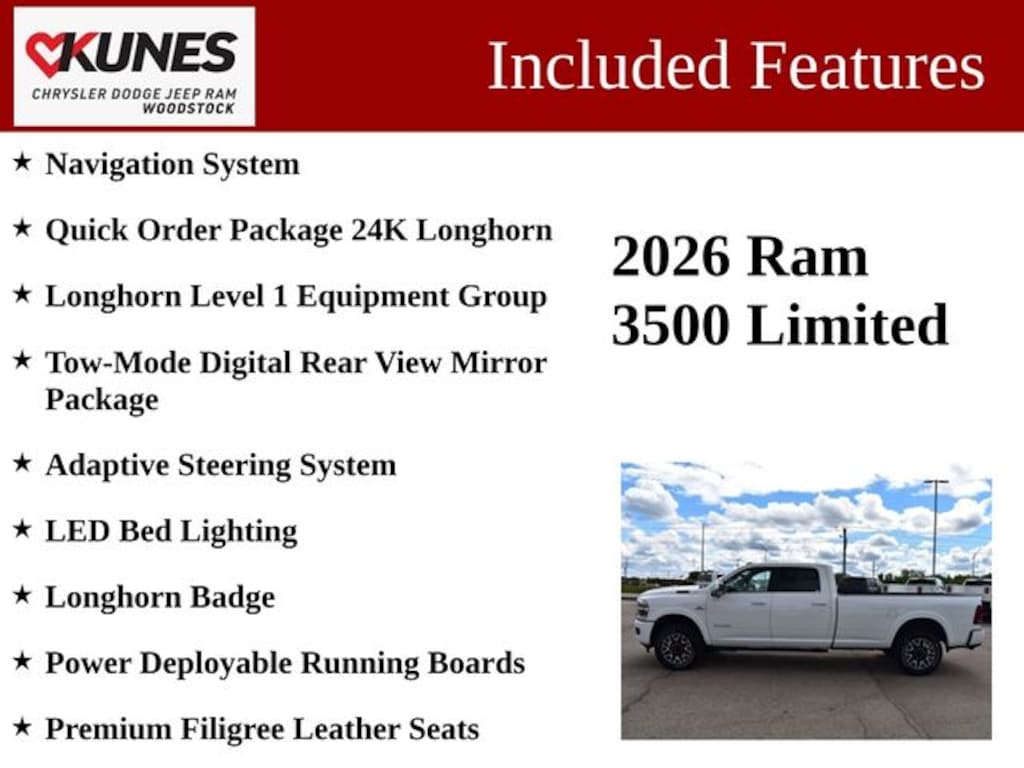 New 2026 Ram 3500 Limited Pickup