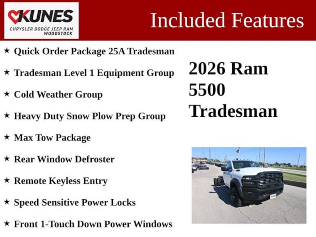 New 2026 Ram 5500 Chassis Cab Tradesman Pickup