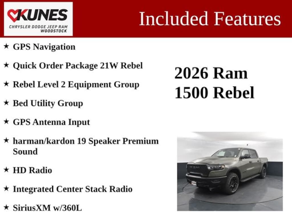 New 2026 Ram 1500 Rebel Pickup