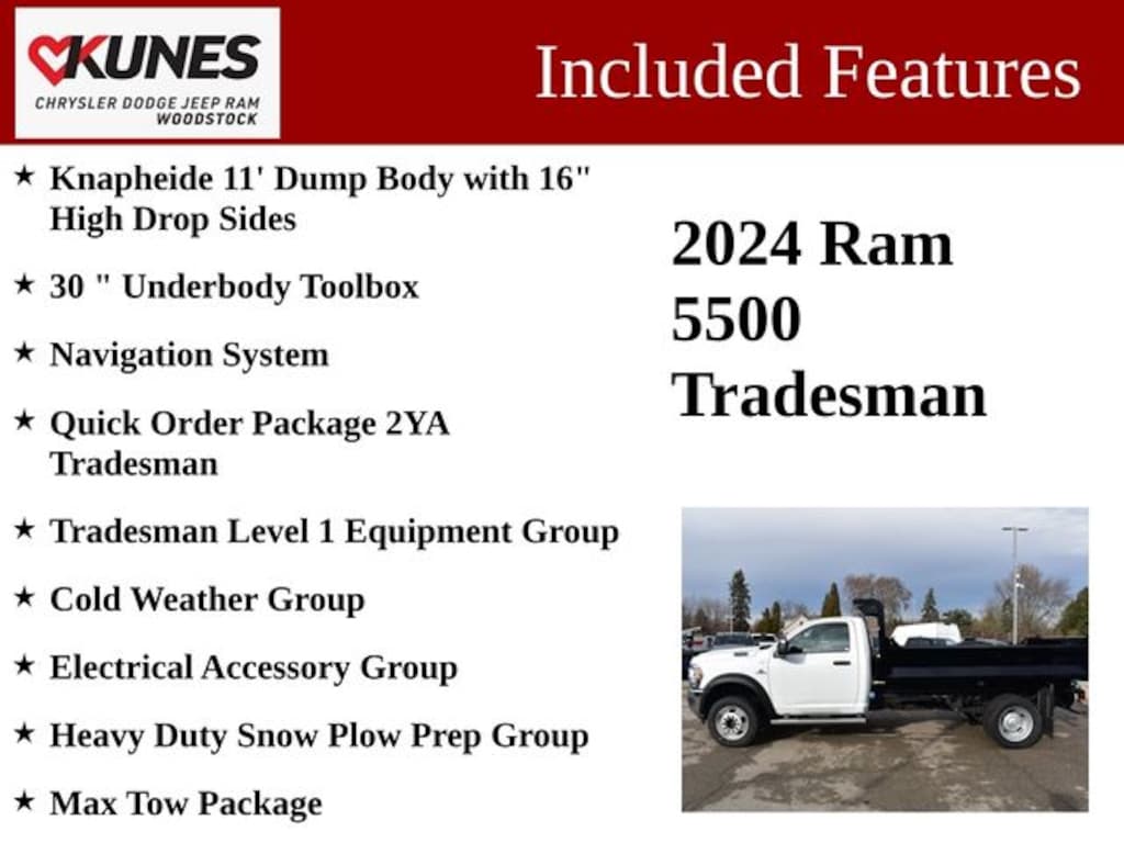 Used 2024 Ram 5500 Chassis Cab Tradesman/SLT Truck Regular Cab