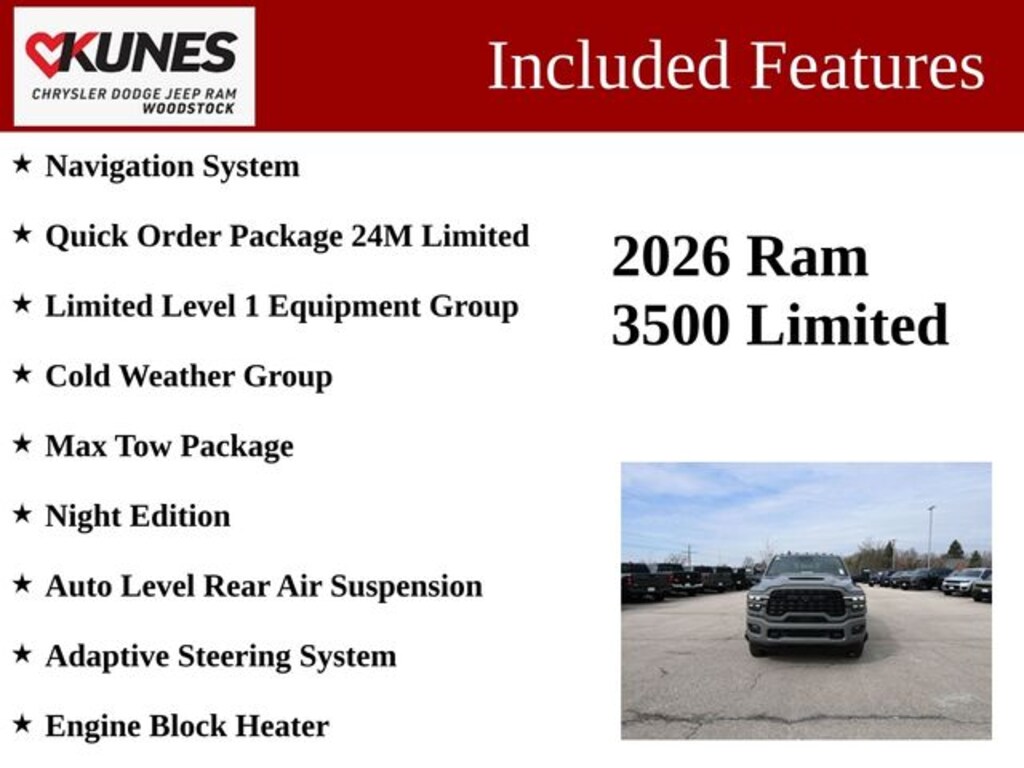 New 2026 Ram 3500 Limited Pickup