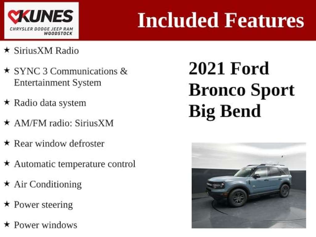 Used 2021 Ford Bronco Sport Big Bend SUV