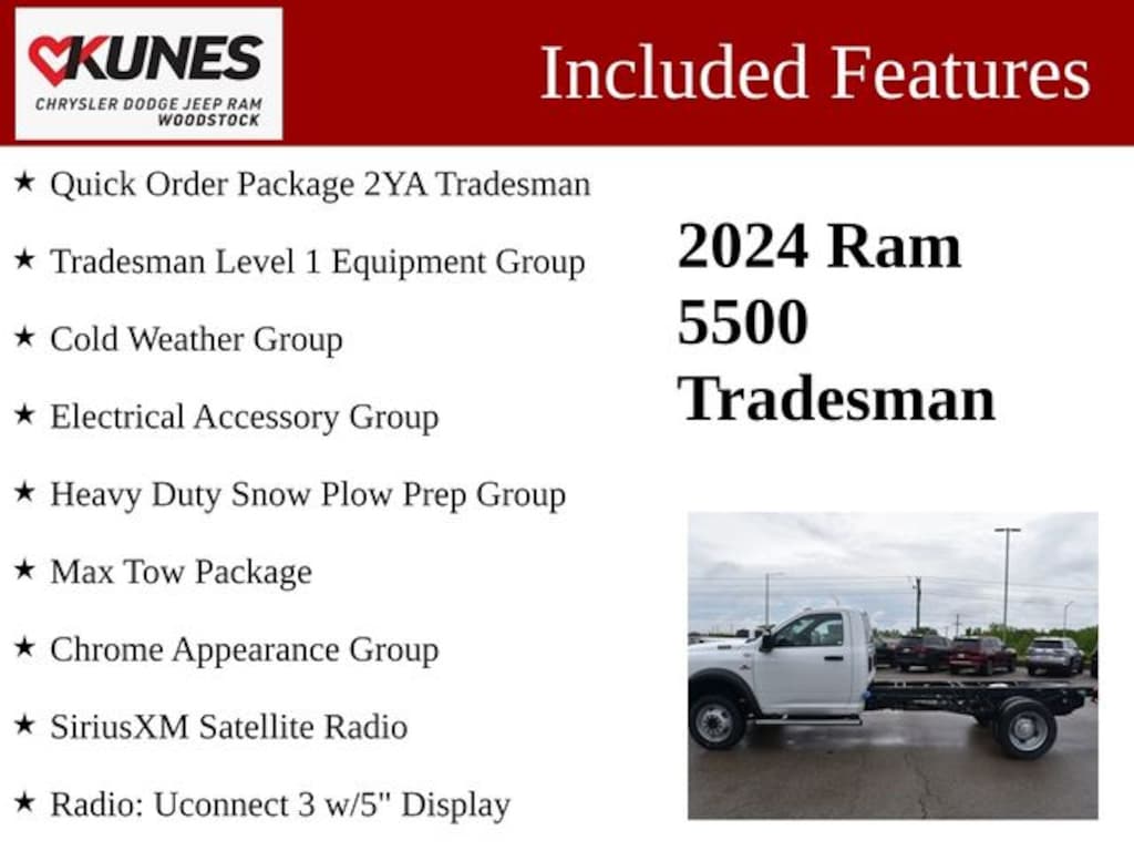 Used 2024 Ram 5500 Chassis Cab Tradesman/SLT Truck Regular Cab