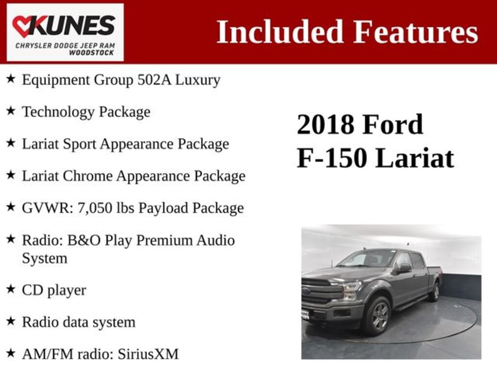 Used 2018 Ford F-150 Truck SuperCrew Cab