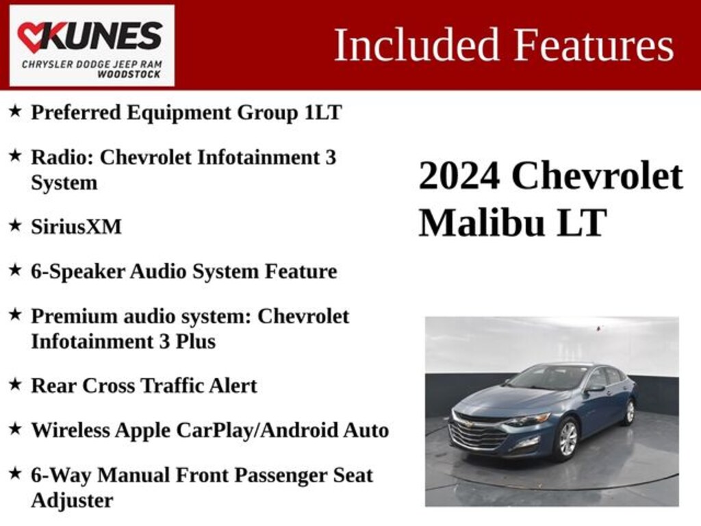 Certified 2024 Chevrolet Malibu 1LT Sedan