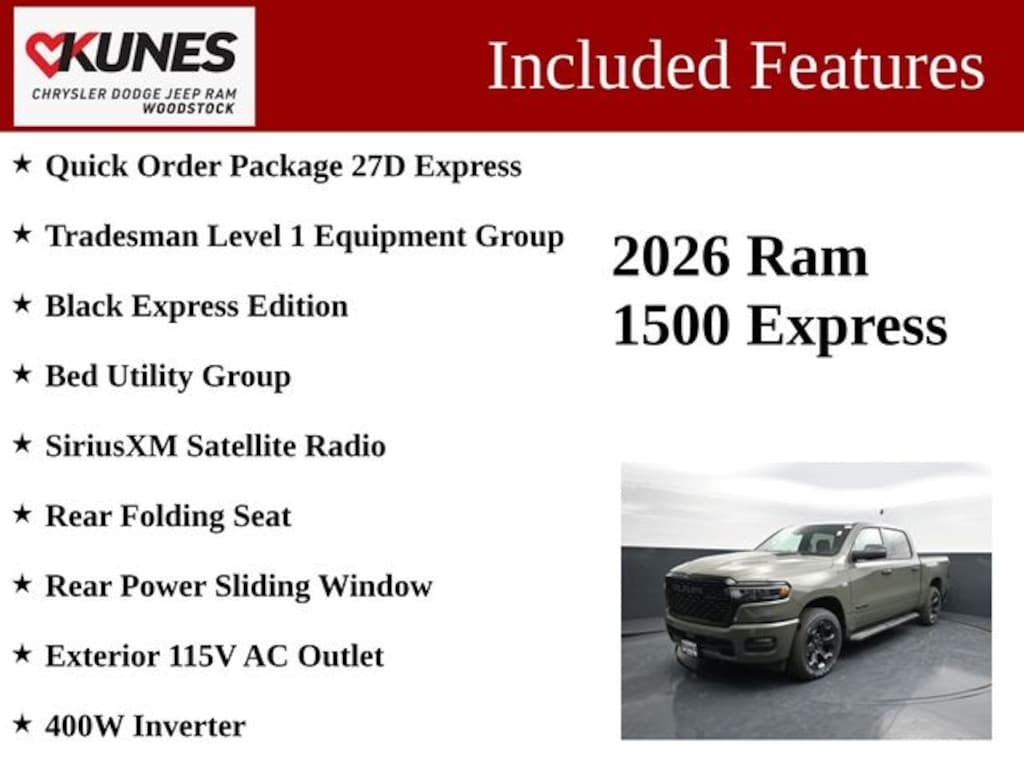 New 2026 Ram 1500 Express Pickup