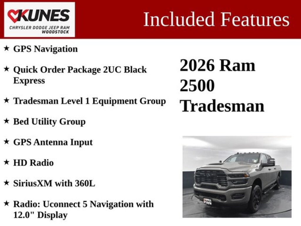 New 2026 Ram 2500 Tradesman Pickup