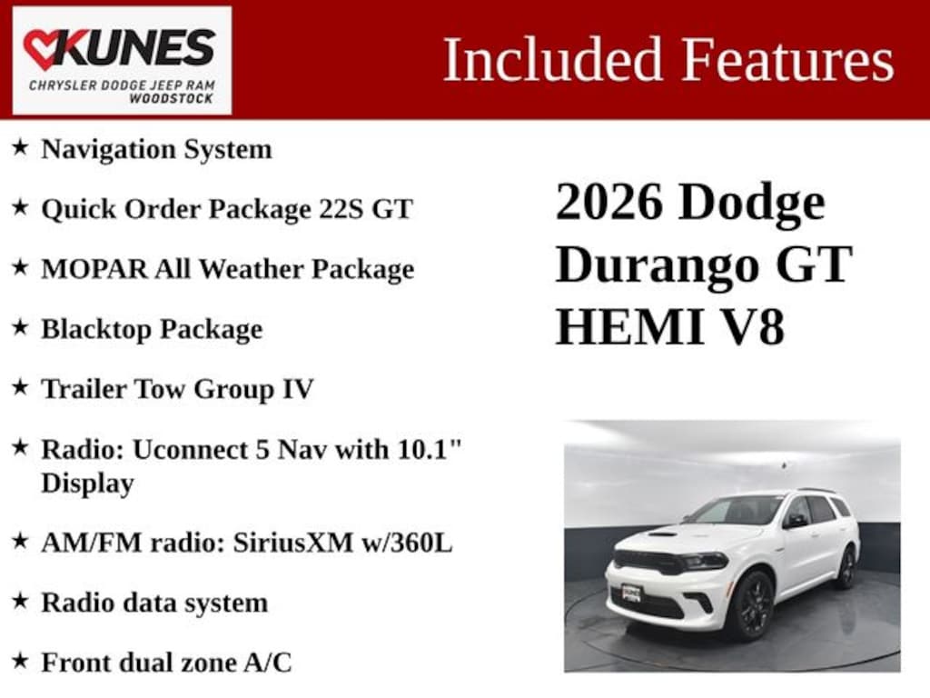 Used 2026 Dodge Durango GT HEMI V8 SUV
