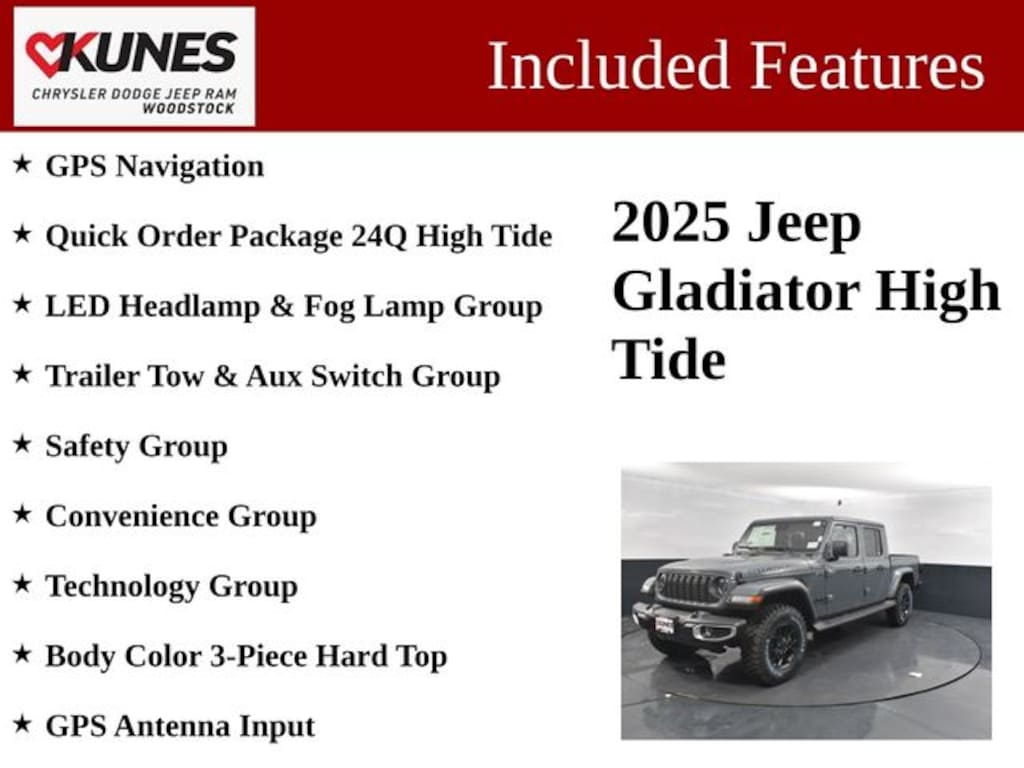 New 2025 Jeep Gladiator High Tide Pickup