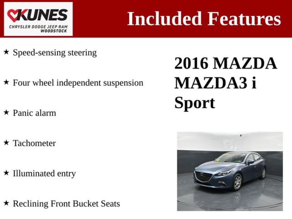 Used 2016 Mazda Mazda3 i Sport Sedan