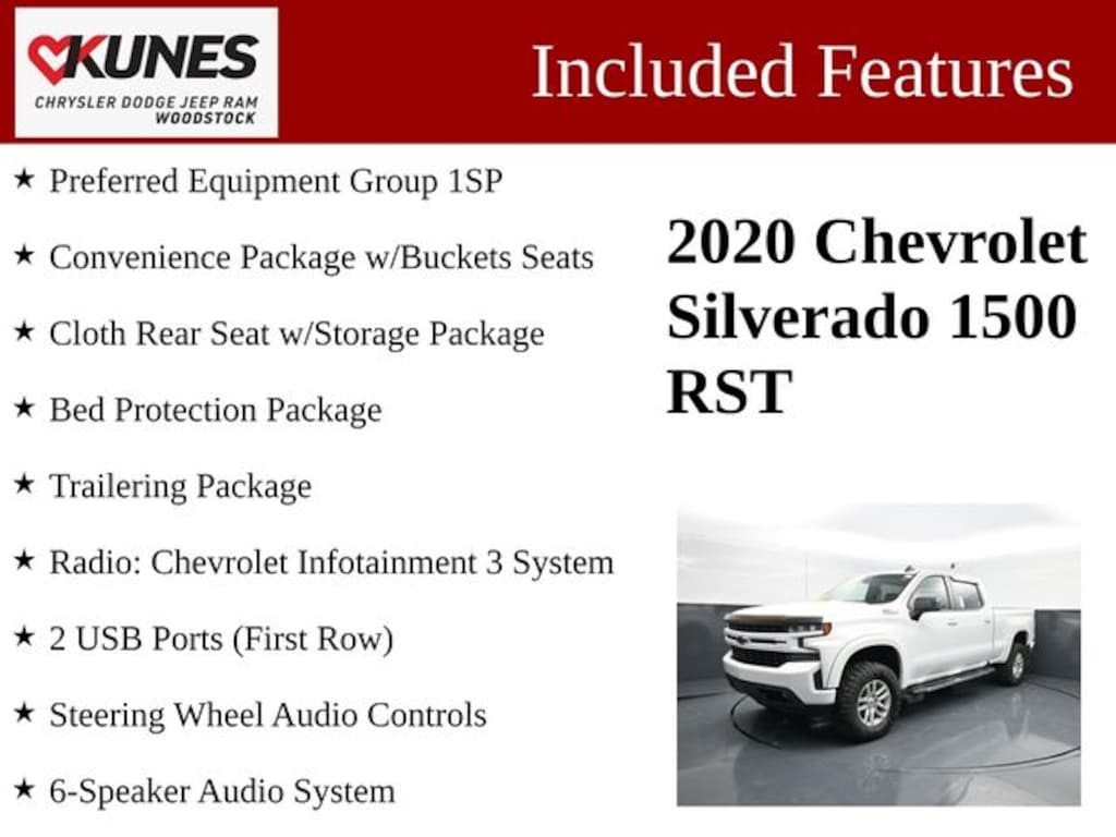 Certified 2020 Chevrolet Silverado 1500 RST Truck Crew Cab