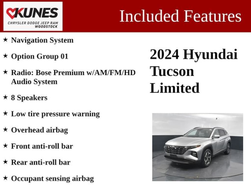 Certified 2024 Hyundai Tucson Limited SUV
