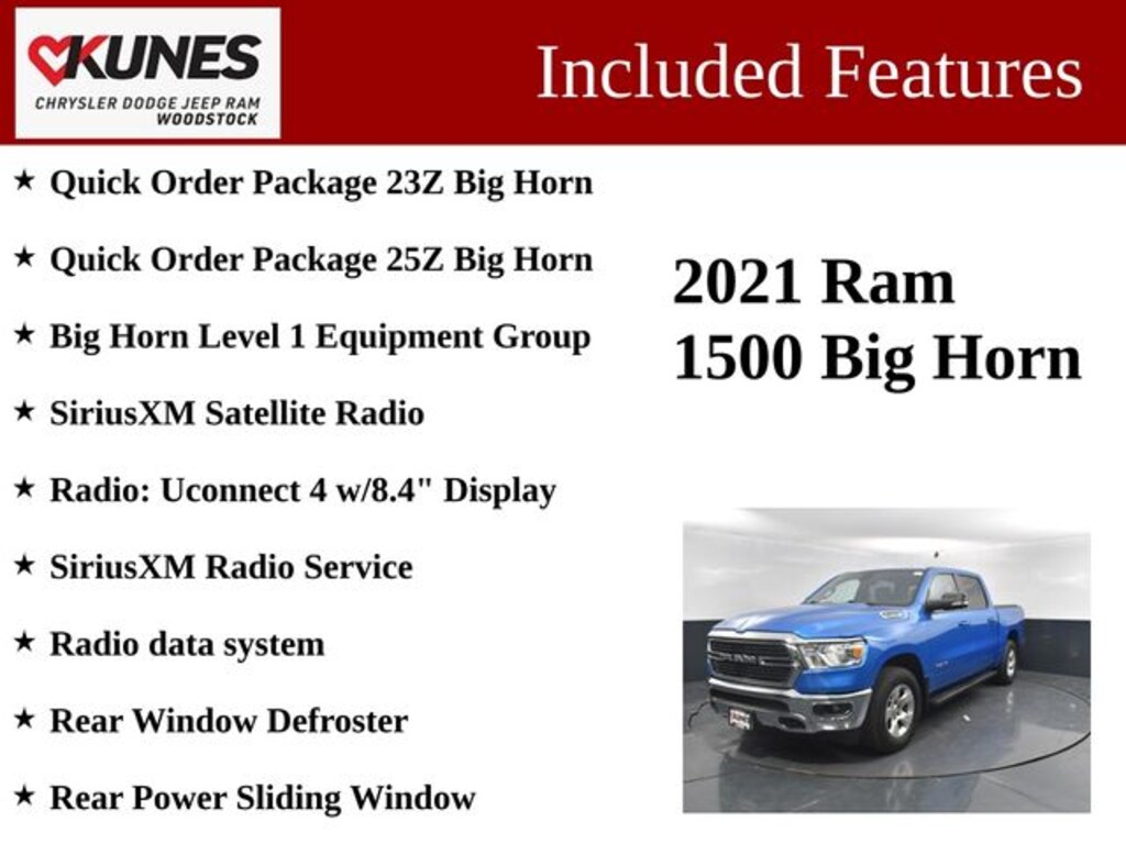 Used 2021 Ram 1500 Big Horn/Lone Star Truck Crew Cab