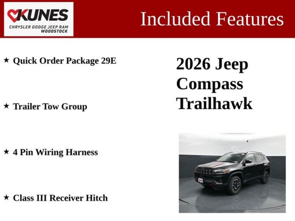 New 2026 Jeep Compass Trailhawk Sport Utility