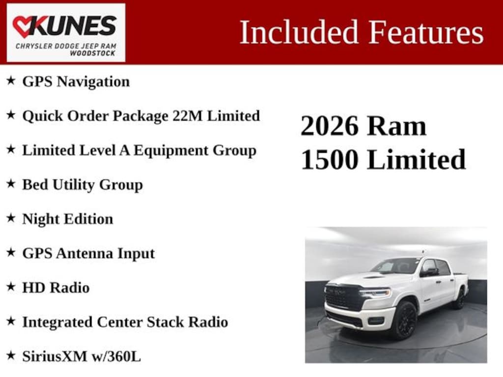 New 2026 Ram 1500 Limited Pickup