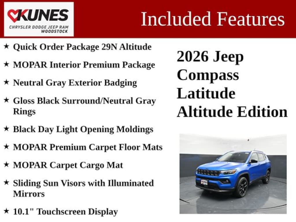 New 2026 Jeep Compass Latitude Sport Utility