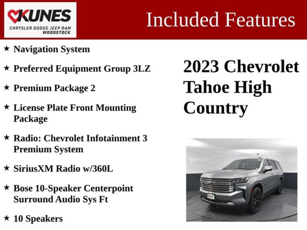 Certified 2023 Chevrolet Tahoe High Country SUV