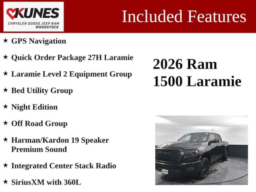 New 2026 Ram 1500 Laramie Pickup