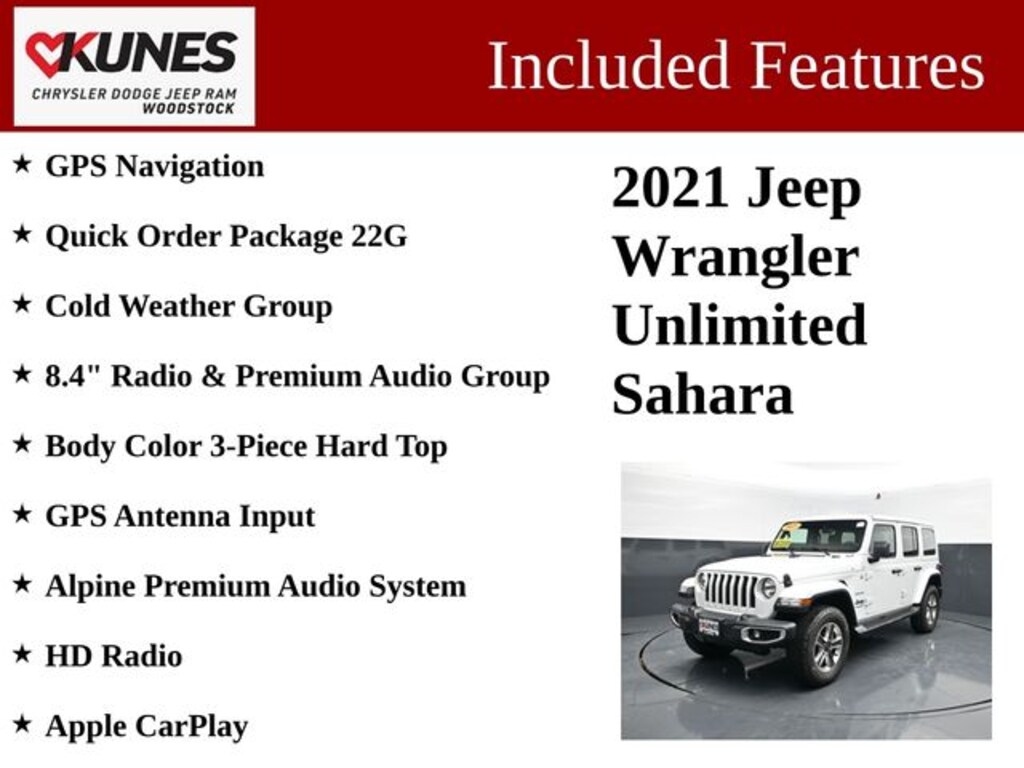 Used 2021 Jeep Wrangler Unlimited Sahara SUV