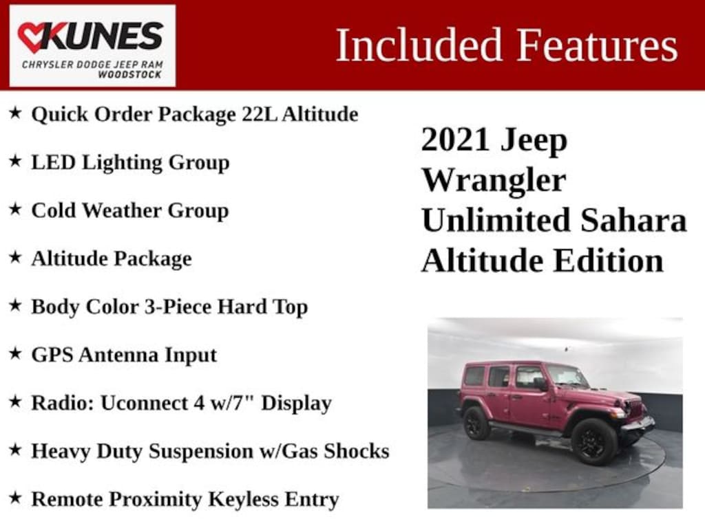 Used 2021 Jeep Wrangler Unlimited Sahara SUV