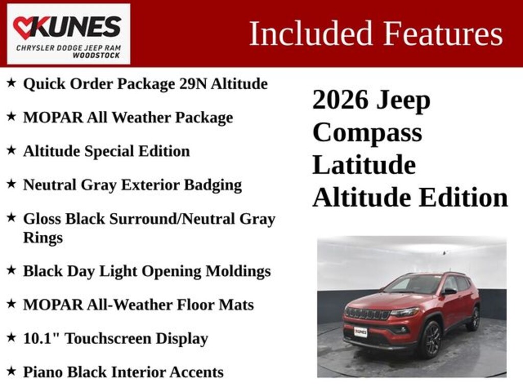 New 2026 Jeep Compass Latitude Sport Utility