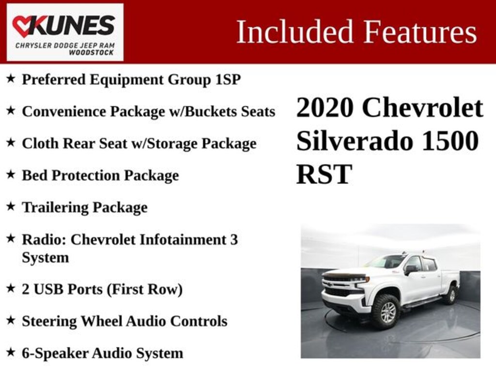 Certified 2020 Chevrolet Silverado 1500 RST Truck Crew Cab