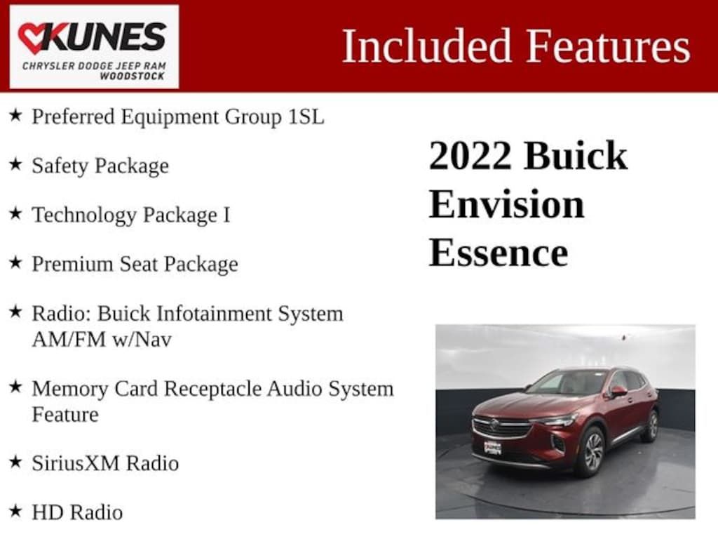 Used 2022 Buick Envision Essence SUV