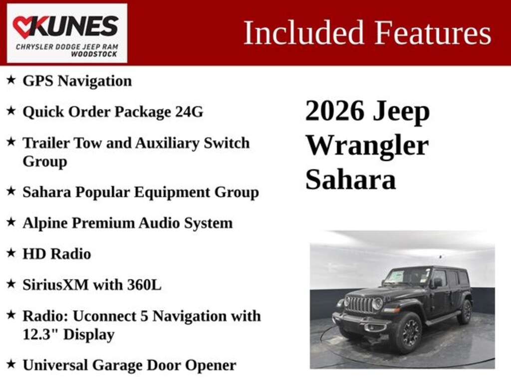 New 2026 Jeep Wrangler Sahara Sport Utility