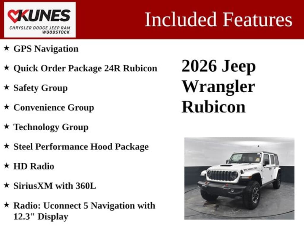 New 2026 Jeep Wrangler Rubicon Sport Utility