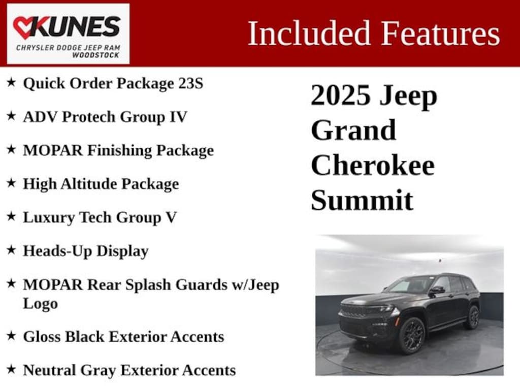 New 2025 Jeep Grand Cherokee Summit Sport Utility