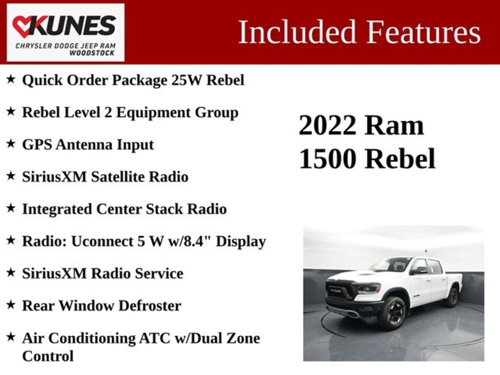 Used 2022 Ram 1500 Rebel Truck Crew Cab