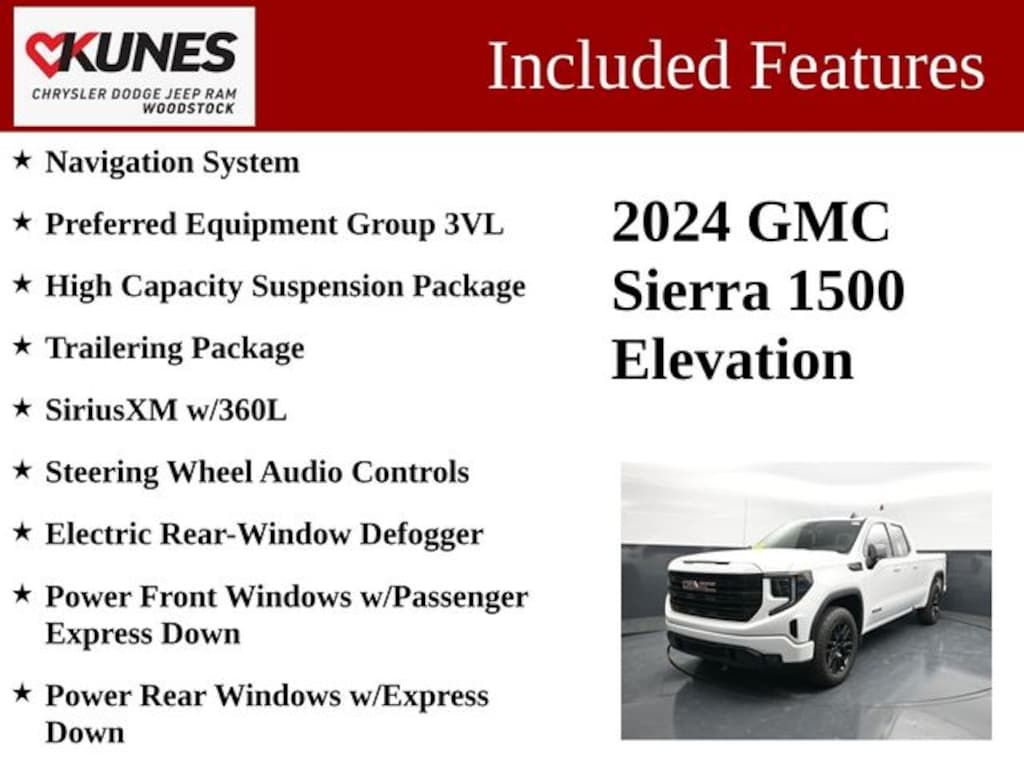 Certified 2024 GMC Sierra 1500 Elevation w/3VL Truck Double Cab