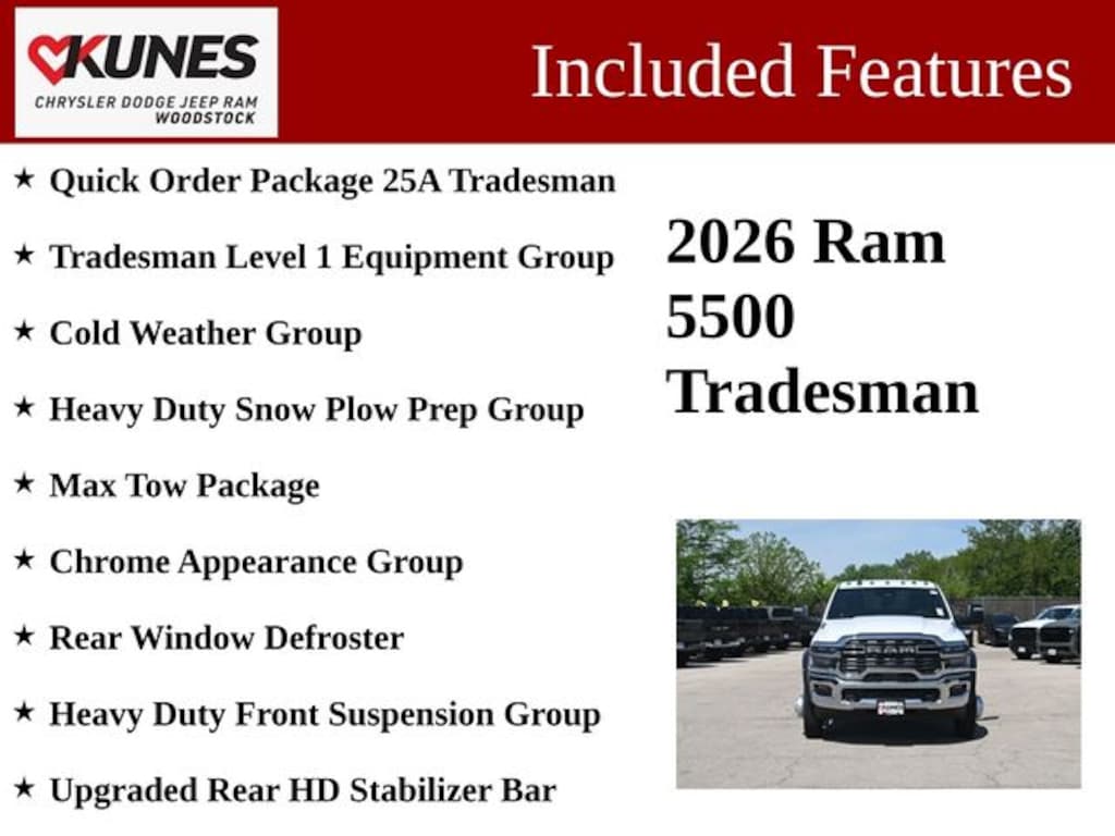 New 2026 Ram 5500 Chassis Cab Tradesman Pickup