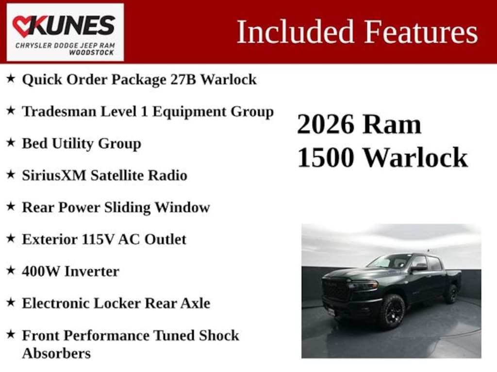 New 2026 Ram 1500 Warlock Pickup
