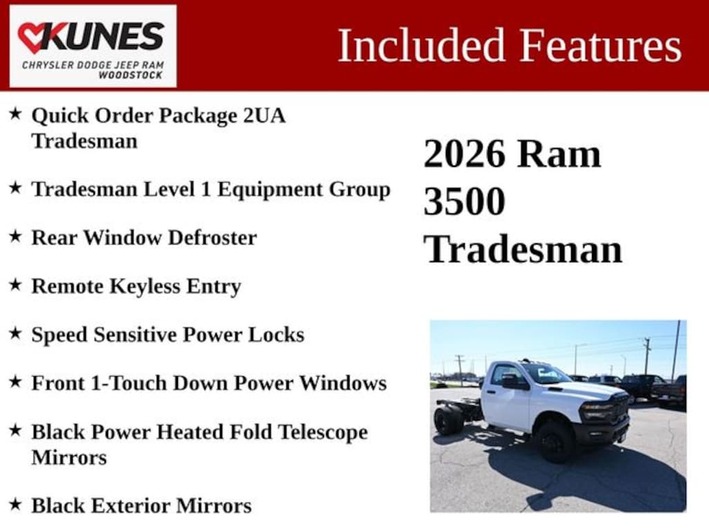 New 2026 Ram 3500 Tradesman Pickup
