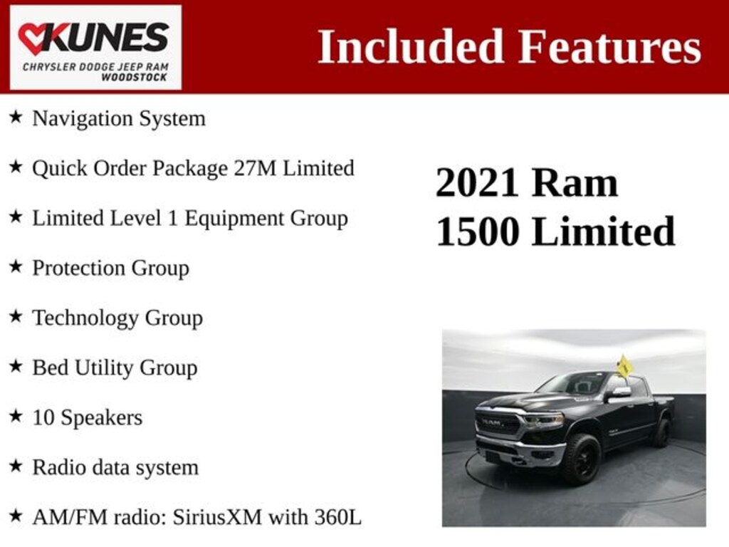 Used 2021 Ram 1500 Limited Truck Crew Cab