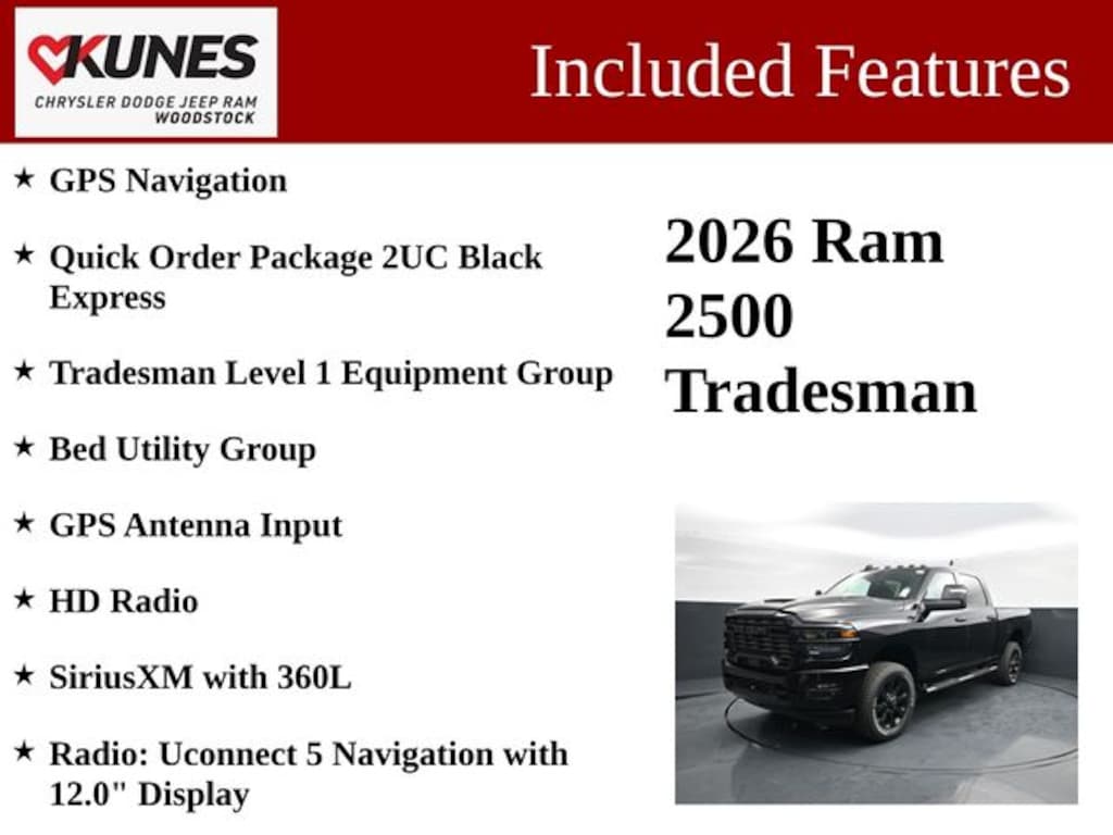 New 2026 Ram 2500 Tradesman Pickup