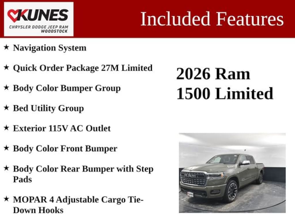 New 2026 Ram 1500 Limited Pickup