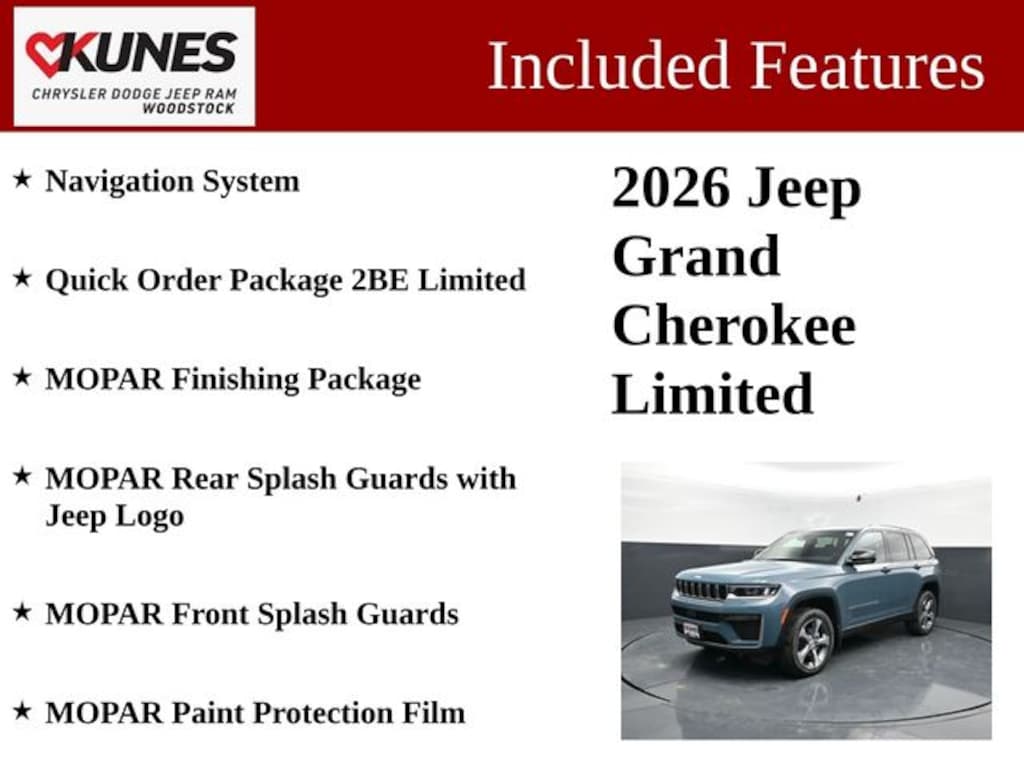 New 2026 Jeep Grand Cherokee Limited Sport Utility