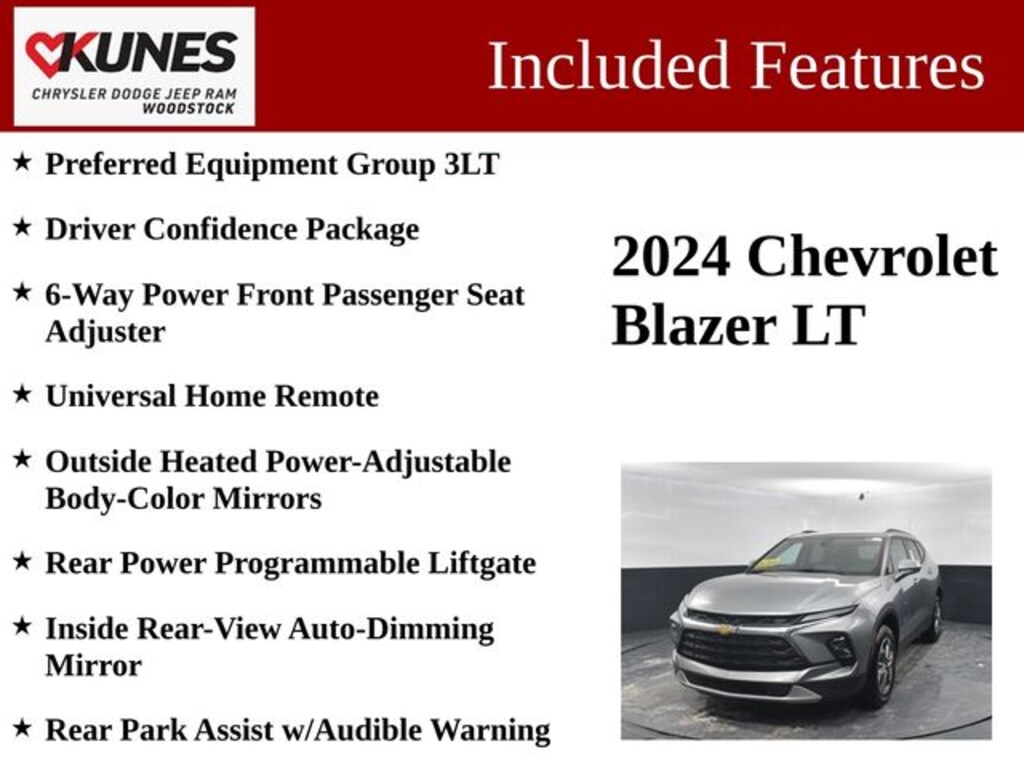 Certified 2024 Chevrolet Blazer LT w/3LT SUV