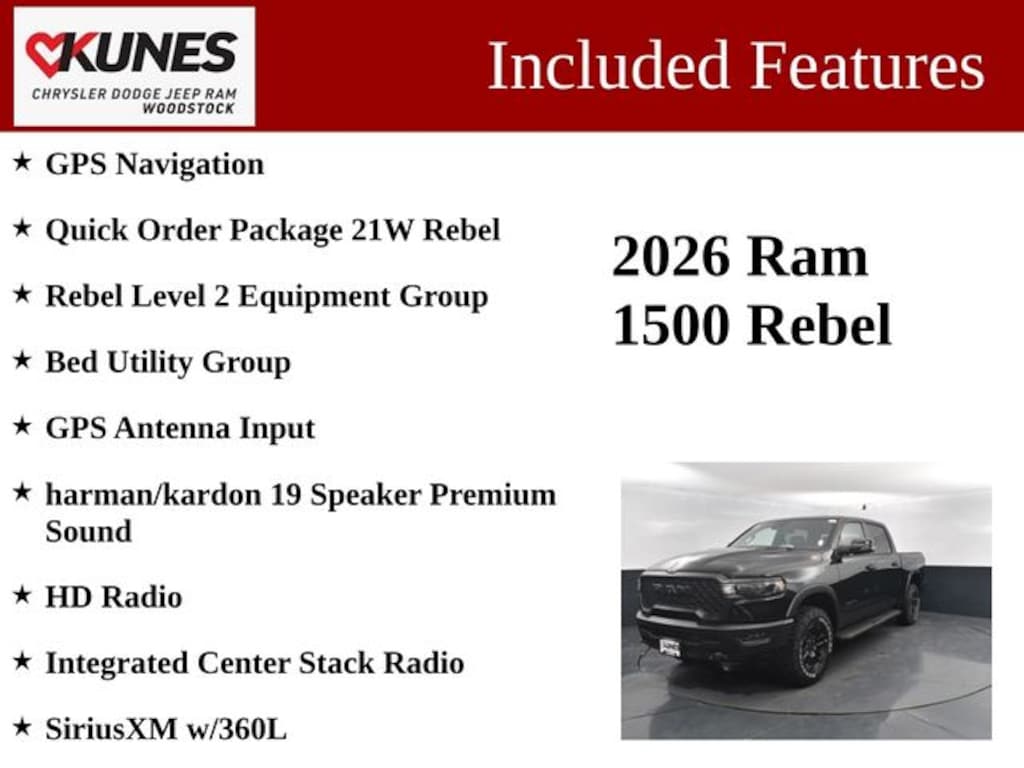 New 2026 Ram 1500 Rebel Pickup