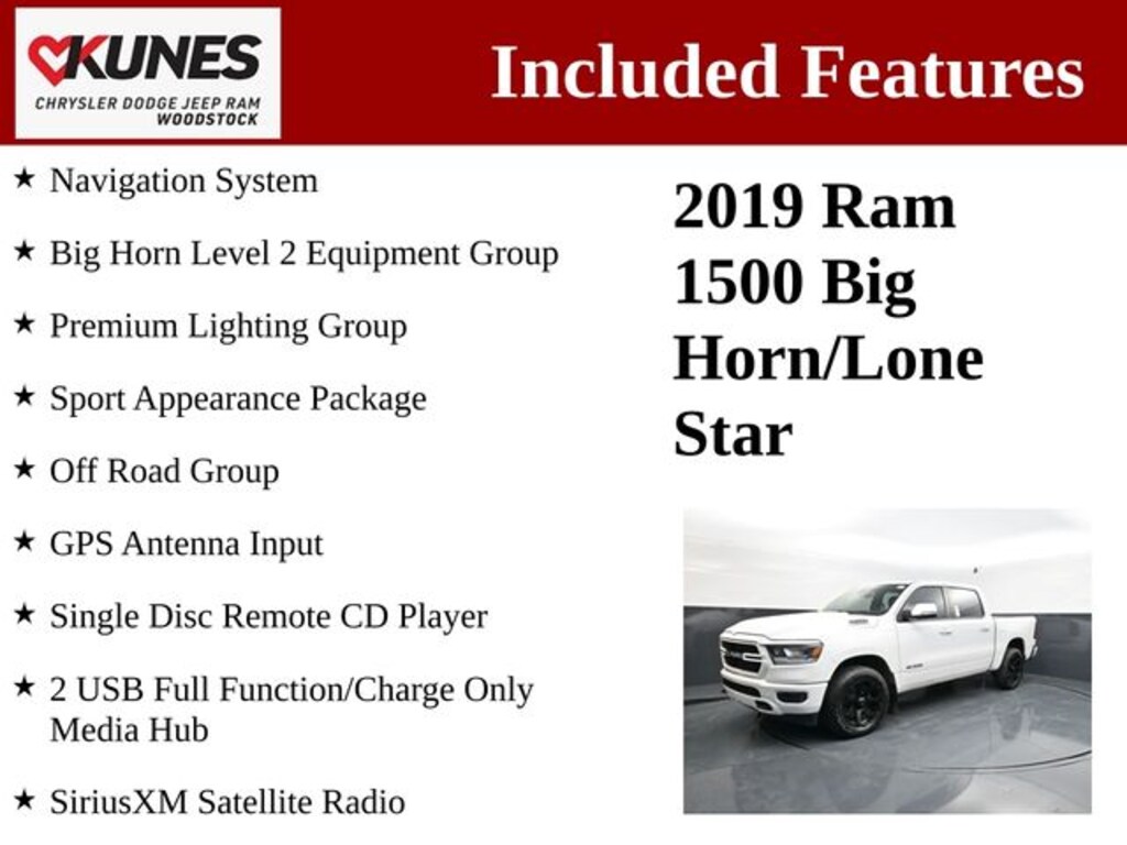 Used 2019 Ram 1500 Big Horn/Lone Star Truck Crew Cab