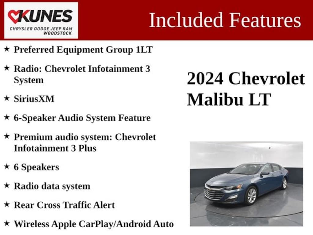 Certified 2024 Chevrolet Malibu 1LT Sedan
