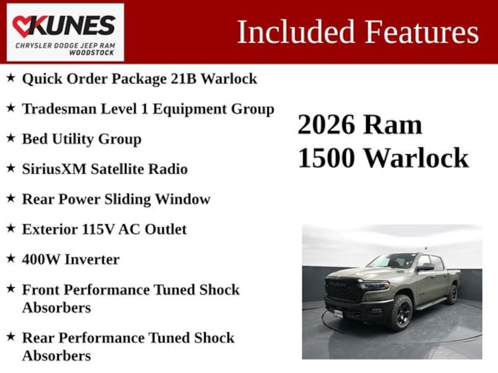New 2026 Ram 1500 Warlock Pickup