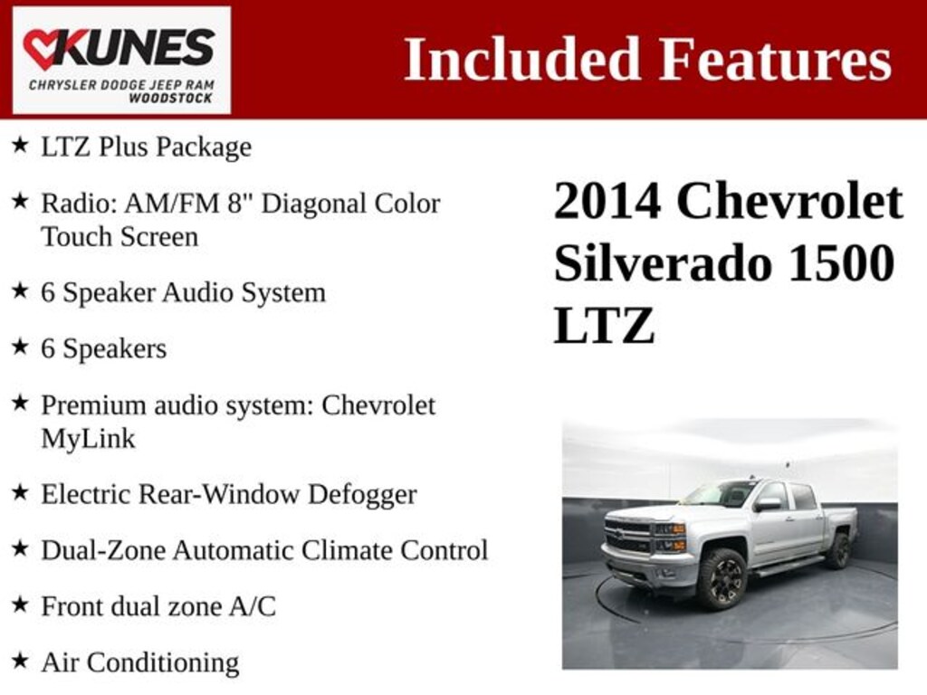 Used 2014 Chevrolet Silverado 1500 LTZ Truck Crew Cab