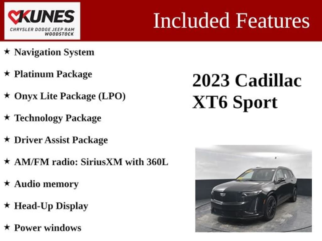 Certified 2023 CADILLAC XT6 Sport SUV