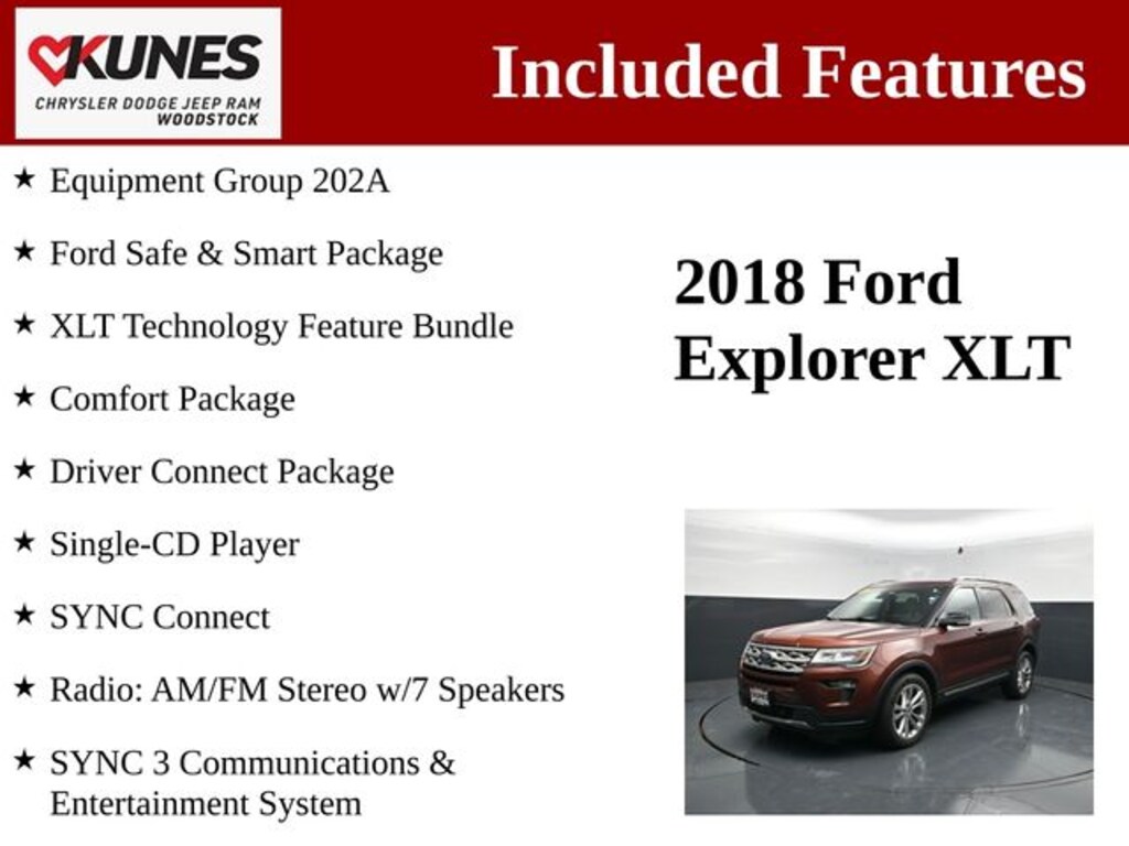 Used 2018 Ford Explorer XLT SUV